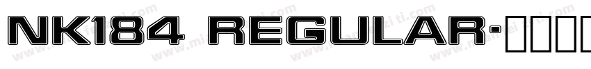 NK184 Regular字体转换